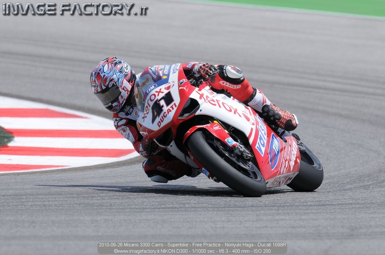 2010-06-26 Misano 3300 Carro - Superbike - Free Practice - Noriyuki Haga - Ducati 1098R.jpg
